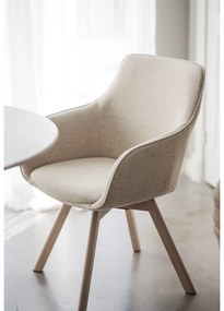 Бежови тапицирани трапезни столове в комплект 2 бр. Alison – Rowico