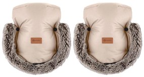 PETITE&amp;MARS - Ръкавици за ръце за количка FURRY Роза Petal