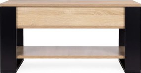 Сгъваема масичка за кафе с накланящ се плот 90 cm