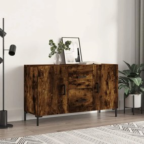 828177 vidaXL Сайдборд, опушен дъб, 100x36x60 см, инженерно дърво