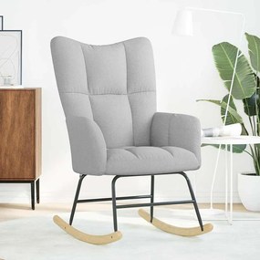 4016788 vidaXL люлеещ се стол Cloud Grey Fabric