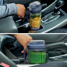 Преносим блендер Ninja Blast Max BC251EUNV, 14.4W, 11.1V, 570 мл, 19000 об/мин, Трошене на лед, До 25 цикъла, Без BPA, Син