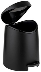 Черно пластмасово кошче за боклук с педал 3 l Portes – Allstar