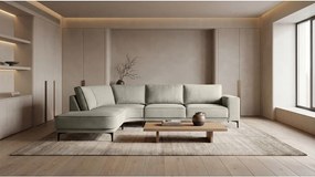 Светлосив ъглов диван (ляв ъгъл) Copenhagen – Scandic