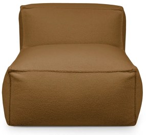 Кафяв пуф от букле Mass Open Modul 90 – SLOWDOWN