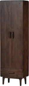 Шкафче от масивно манго в тъмно естествен цвят 60x200x35 cm Liya – WOOOD