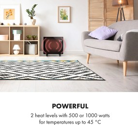 Klarstein Bornholm Single Smart, конвекционен нагревател, 1000 W, регулиране с приложение, черен