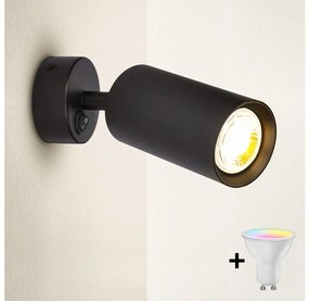 Brilagi - димируемо LED стеново точково осветително тяло SELE 1xGU10/6,5W/230V черно