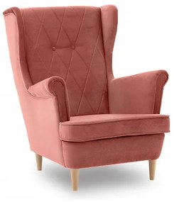 Розов фотьойл в скандинавски стил