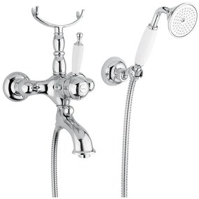 Смесител за баня Bugnatese Oxford with Ръчен душ-Silver