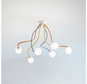 Ideal Lux - LED Гъвкав полилей за повърхностен монтаж OCTOPUS 6xG9/3W/230V цветен