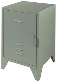 Зелено метално нощно шкафче Bronxx - Vipack