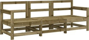 825533 vidaXL Градински лаундж комплект, 3 части, импрегниран бор