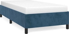 347292 vidaXL Рамка за легло без матрак, тъмносиня, 80x200 см, кадифе