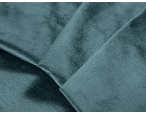 Син кадифен разтегателен диван Luca - Milo Casa