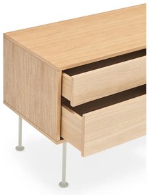 Кремавобял ТВ скрин с дъбов фурнир Yoko - Teulat