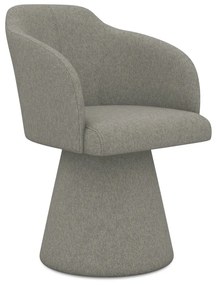 Сив тапициран трапезен стол Kanoa – Makamii