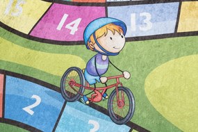 Детски килим с мотив на спортуващи деца Ширина: 80 см | Дължина: 150 см