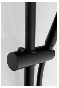 Матово-черен месингов душ комплект с ръчен душ и подвижен държач 70 cm – Sapho