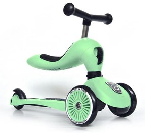 Scoot & Ride - Детска тротинетка Highwaykick 1, 2 в 1 скутер и колело за баланс - киви