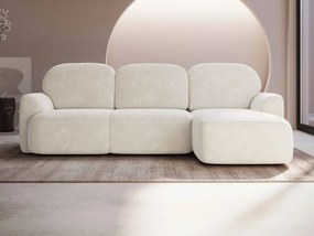 Ъглов диван Nabu-Екрю-Десен