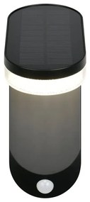 LED стенно външно осветително тяло със соларен панел (височина 26 cm) Lagoas – Trio