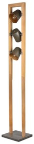 Подова лампа в естествен цвят с метален абажур (височина 150 cm) Bell – Trio