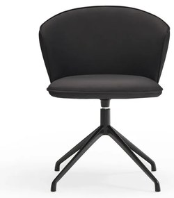 Черни тапицирани трапезни столове в комплект 2 бр. Add – Teulat