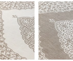 Кафяво-кремав външен килим 80x150 cm Gemini – Elle Decoration