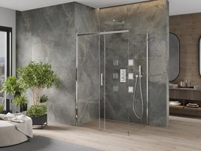 Mexen Omega плъзгаща се душ кабина 120 x 90 см, прозрачна, хром - 825-120-090-01-00