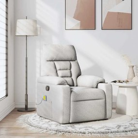 4015561 vidaXL Масажен стол за лежанка Cloud Grey Fabric
