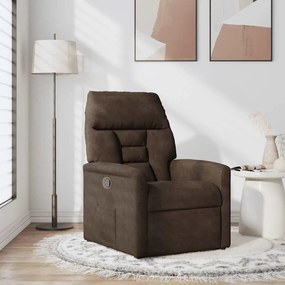 4015562 vidaXL Реклайнер стол, кафяв, микрофибърен текстил