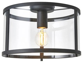 Endon 101540 - Плафон HOPTON 1xE27/10W/230V черен