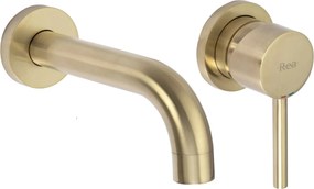 СМЕСИТЕЛ за вграждане Rea Lungo Gold Mat + BOX