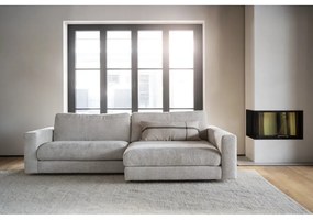 Кремав ъглов диван (десен ъгъл) Duncan - Rowico