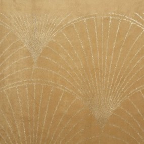 Кадифена централна покривка с лъскава щампа в цвят на мед Широчина: 35 см | Дължина: 180 см