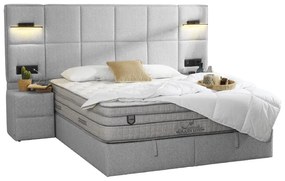 Тапицирана спалня с матрак COMFORT 160 x 200 - сив 02