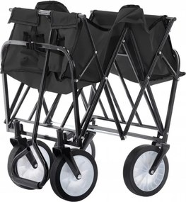 Сгъваема транспортна количка в черно