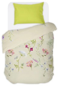 Спално бельо Ботаника без долен чаршаф от памук Ранфорс - цветя от Dilios