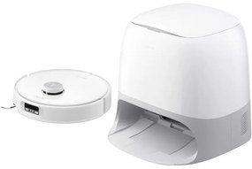 Прахосмукачка робот Roborock Q Revo Curv QRC02-00, 18500 Pa, 6400 mAh, 66W, 3D Картографиране LiDar, Станция за зареждане, Автономия до 4 часа, Бял