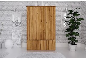 Гардероб от букова дървесина 135x206 cm Vento 3 - The Beds