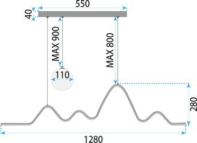 Лампа LED LHJ033-CP BLACK