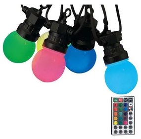 LED RGB Екстериорни лампички STRING 13 m 15xLED/0,5W/230V IP44