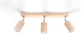 Дървено осветление за таван , дължина 45 cm Ludwik - Sollux