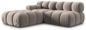 Светлокафяв кадифен модулен диван 282 cm Bellis – Micadoni