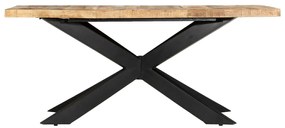 285963 vidaXL Трапезна маса, 180x90x76 cм, грубо мангово дърво масив