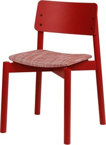 Червен трапезен стол за подреждане Wem – noo.ma