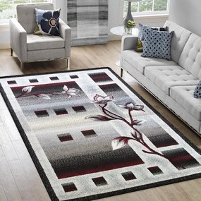 Модерен килим за хол с шарка на цветя Ширина: 200 см | Дължина: 290 см