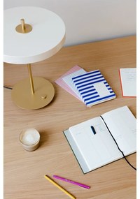 Бяла LED настолна лампа с възможност за димиране и метален абажур (височина 41,5 cm) Asteria Table - UMAGE