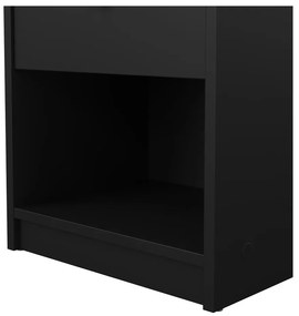 Черно нощно шкафче May – Tvilum